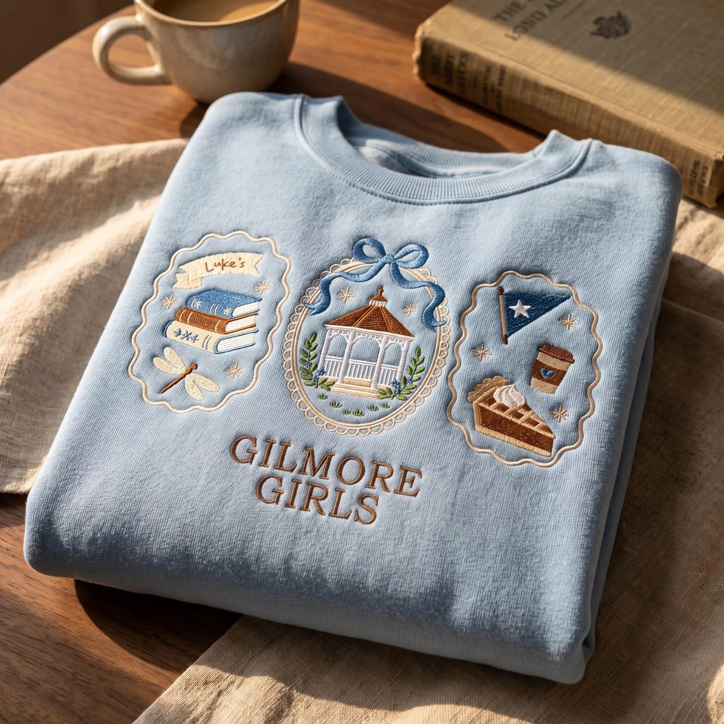 Star Hollow Embroidered Sweatshirt