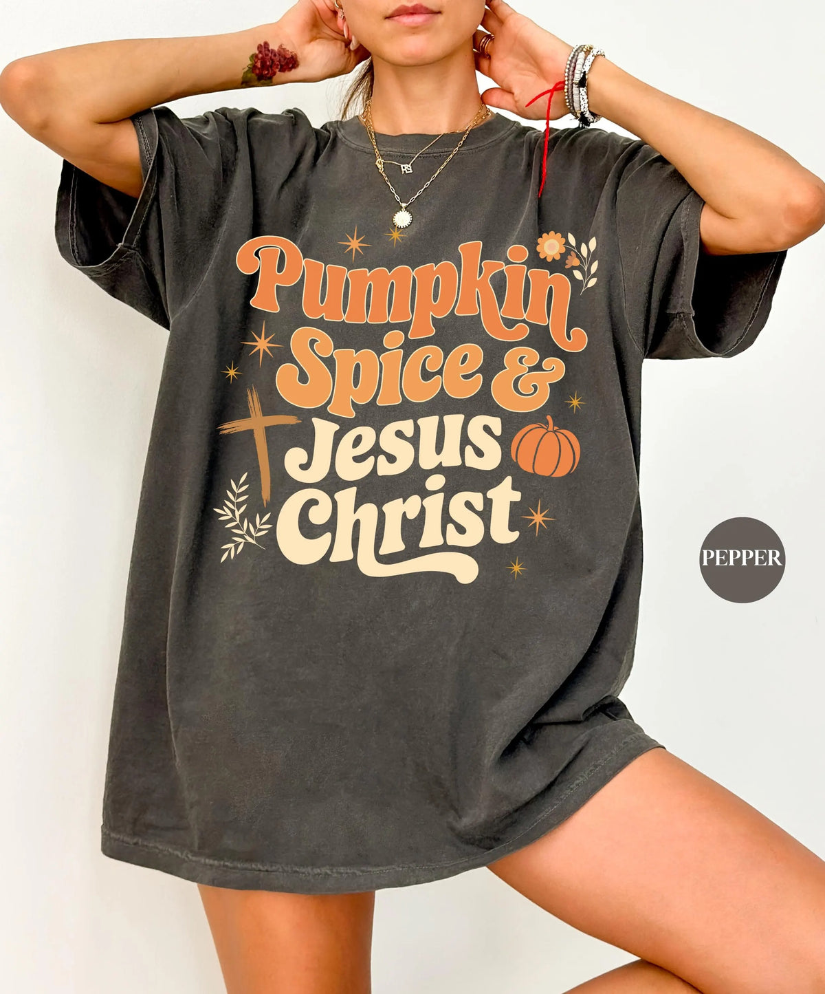 Pumpkin Spice And Jesus Christ Fall Shirt