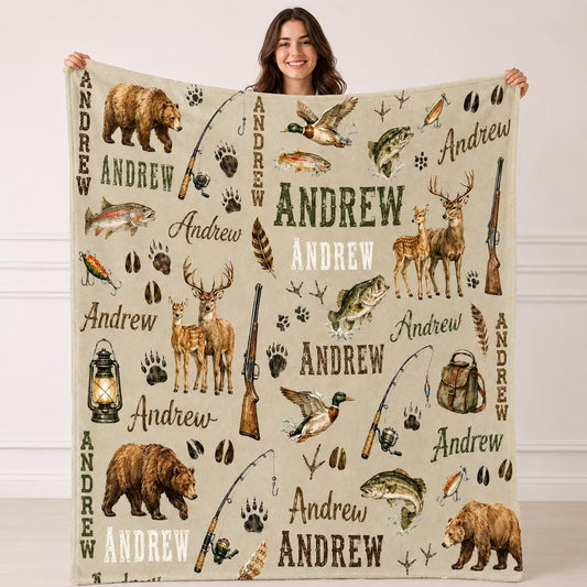 Personalized Hunting Blanket DH1013