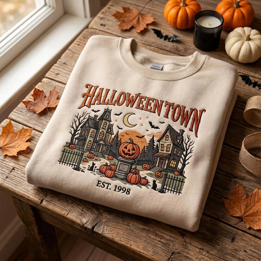 HalloweenTown Embroidered Sweatshirt