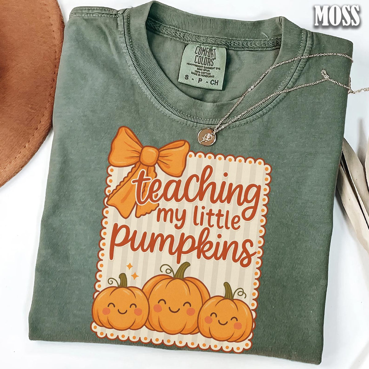 Teacher My Little Pumpkins Comfort color T-Shirt