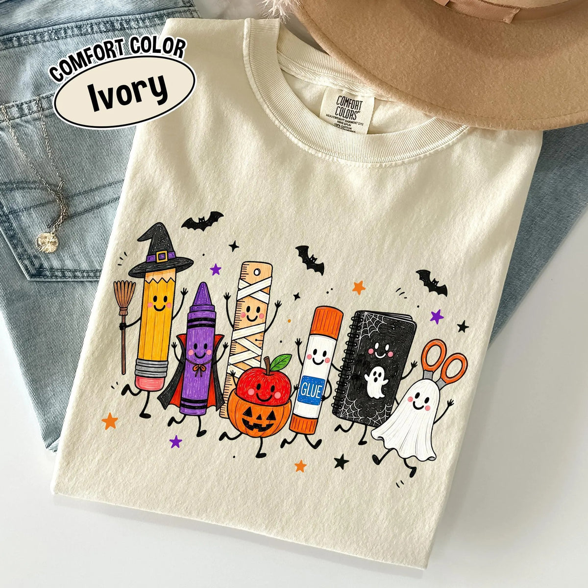 Cute Ghost Classroom Comfort color T-Shirt