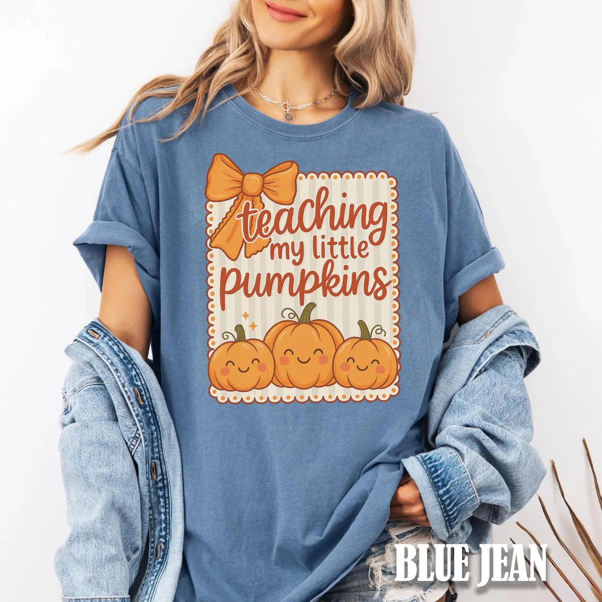 Teacher My Little Pumpkins Comfort color T-Shirt