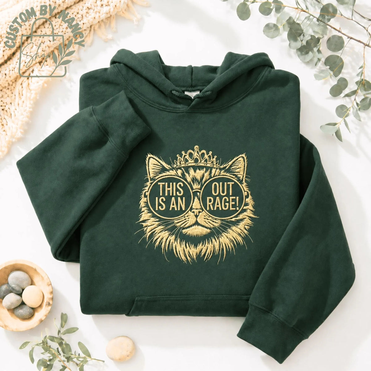 This Is An Outrage Embroidered Shirt