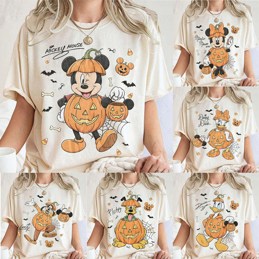 Custom Disney Halloween Pumpkin Character Shirt