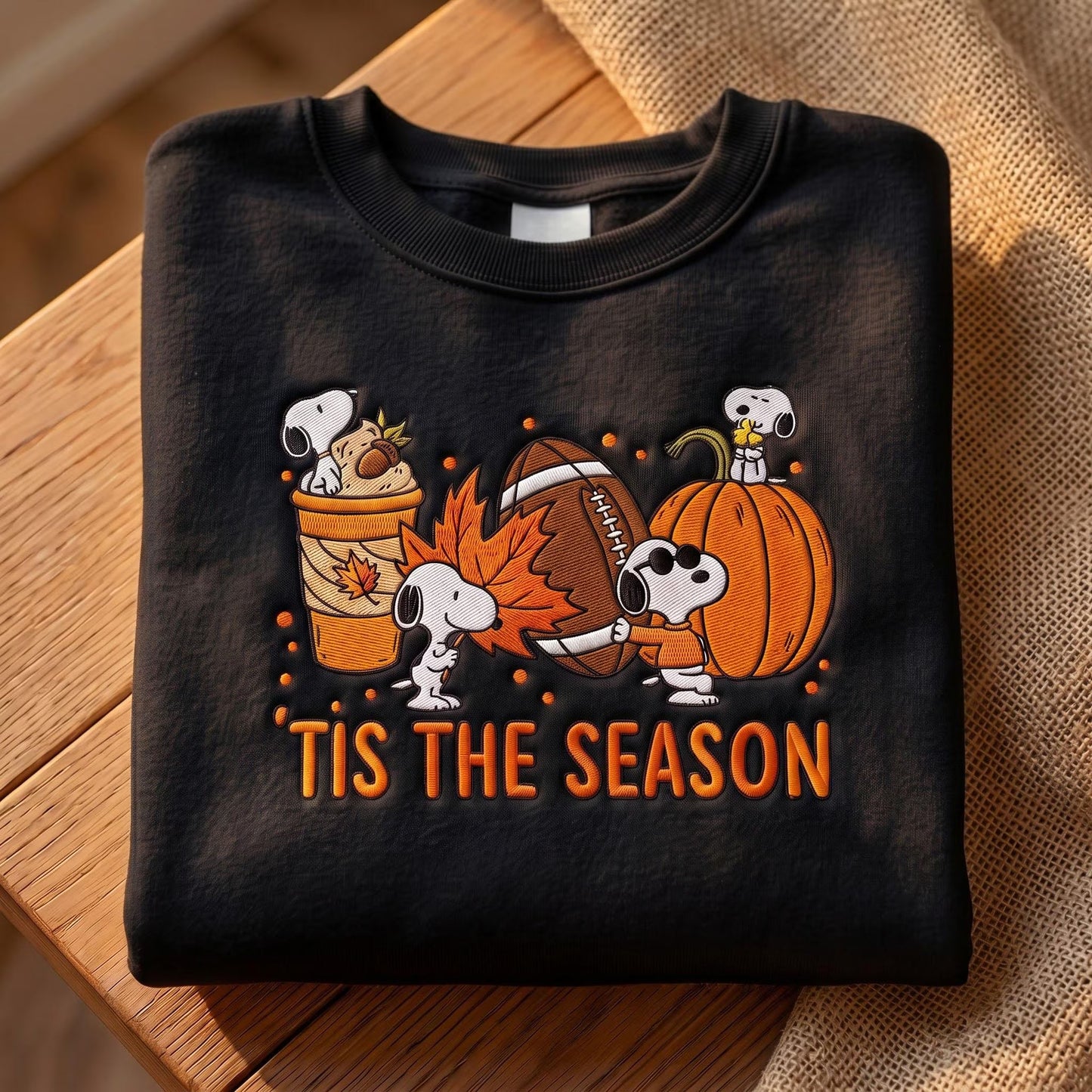 Tis The Season Dog Embroidered Sweatshirt