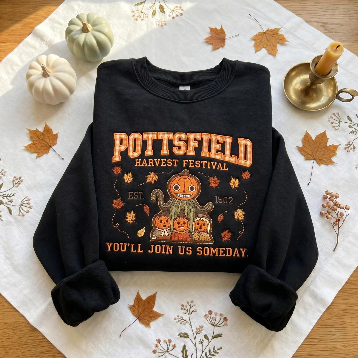 Pottsfield Harvest Festival Embroidered Sweatshirt