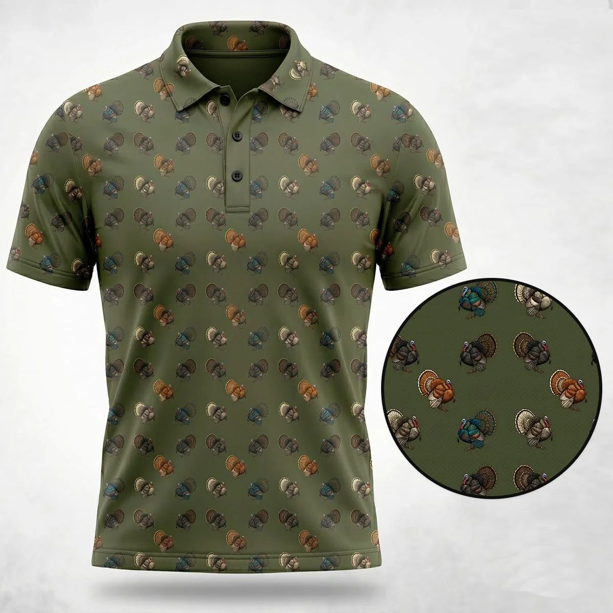 Turkey Hunting Polo Shirt TH3024