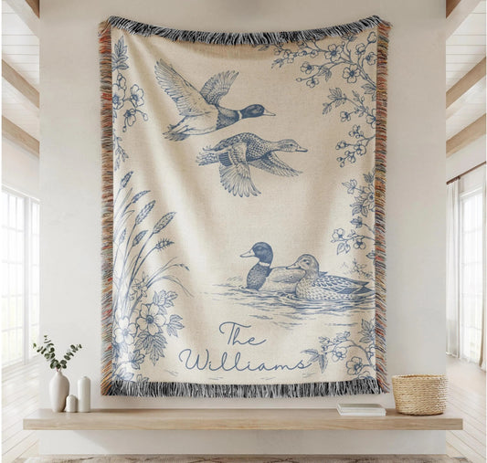 Personalized Mallard Duck Blanket DH1001