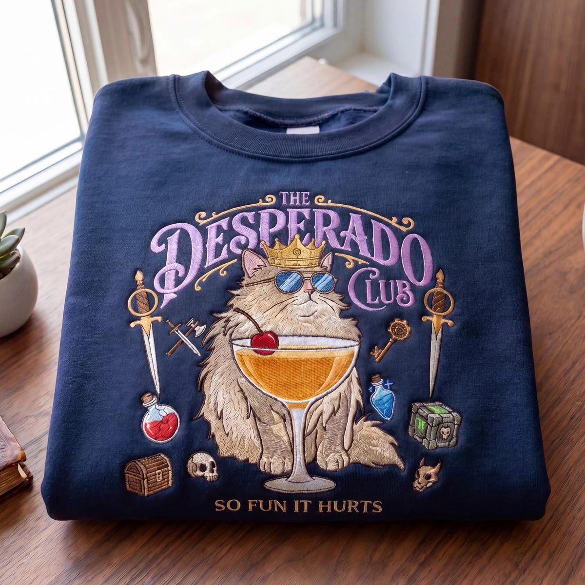 Princess Donut Embroidered Sweatshirt