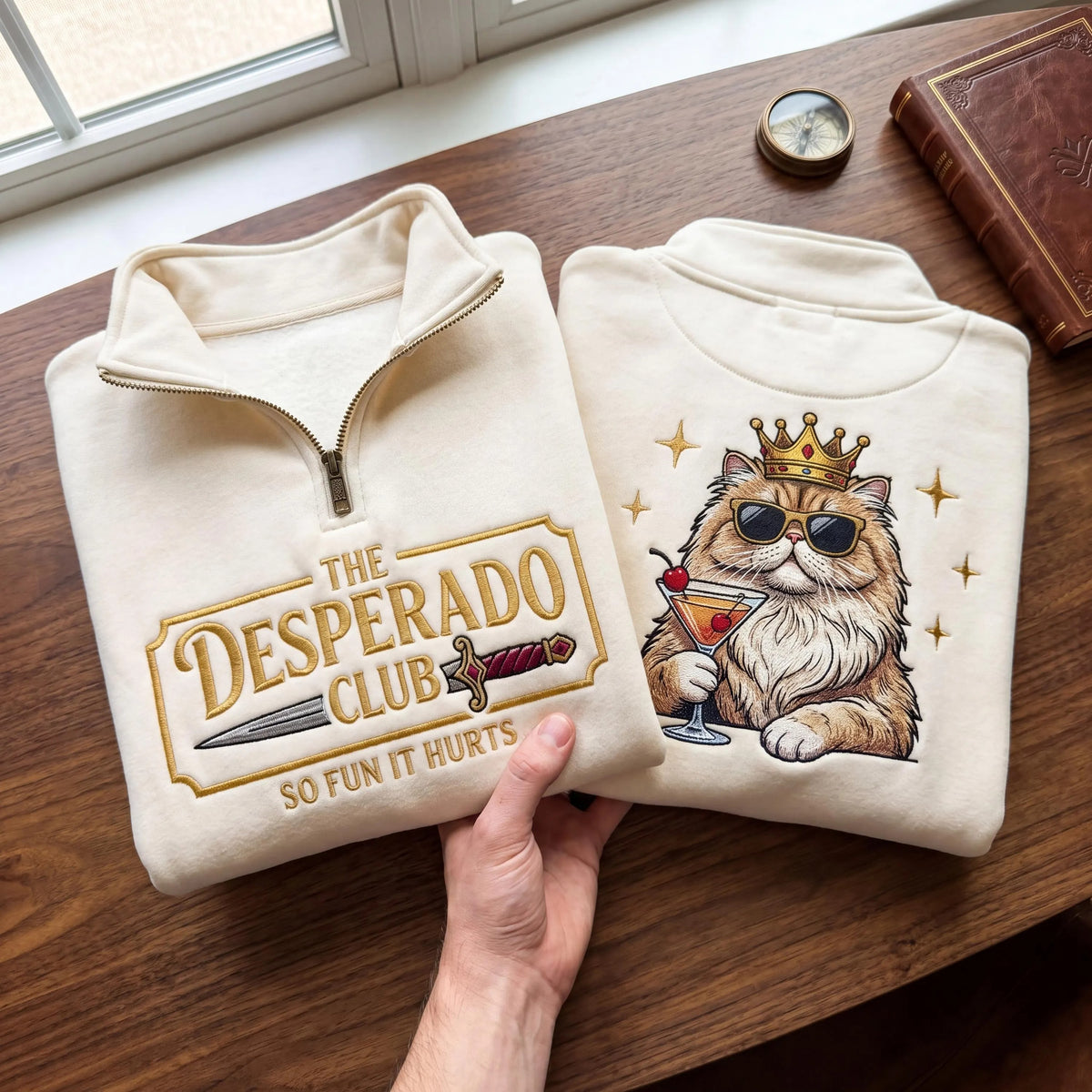 The Desperado Club Princess Donut Embroidered Sweatshirt