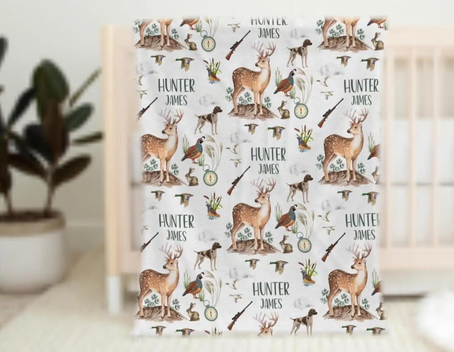 Personalized Hunting Blanket DH1011