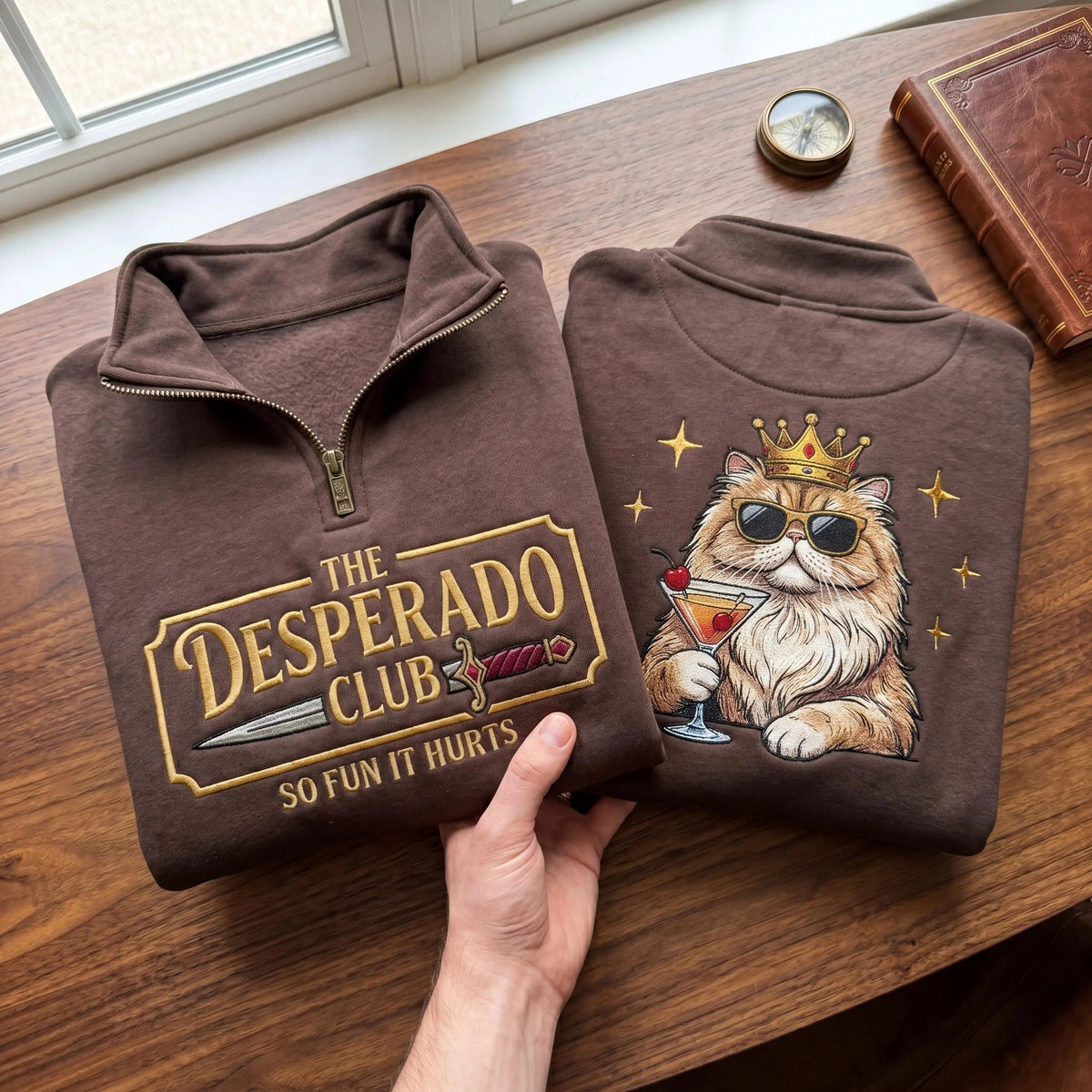 The Desperado Club Princess Donut Embroidered Sweatshirt