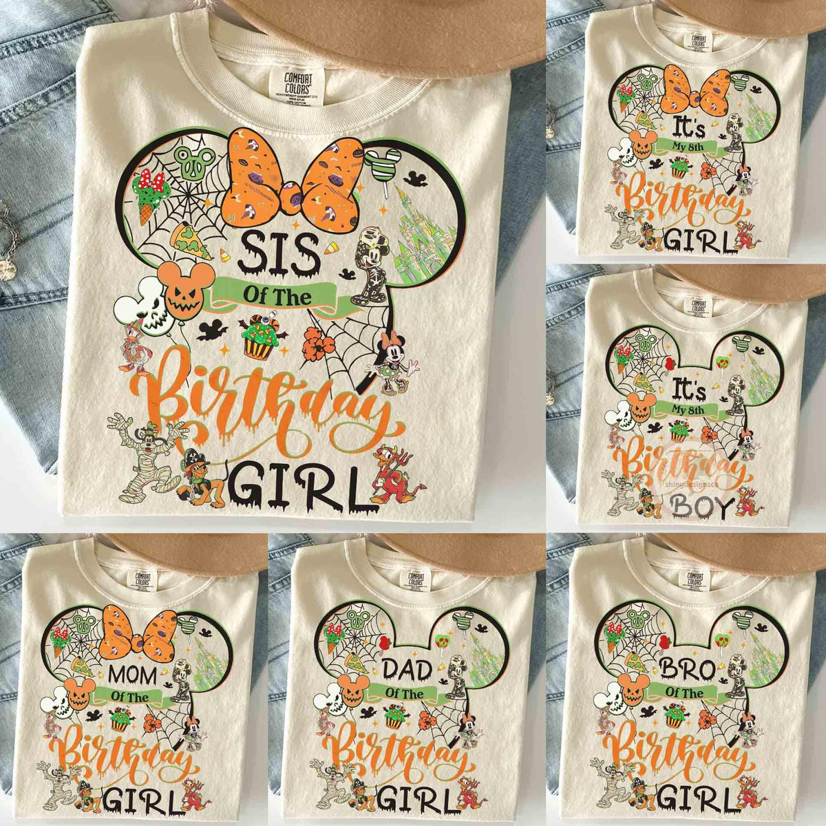 Personalized Disney Halloween Birthday Shirt