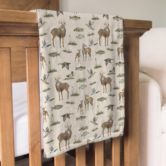 Personalized Duck Hunting Blanket DH1005