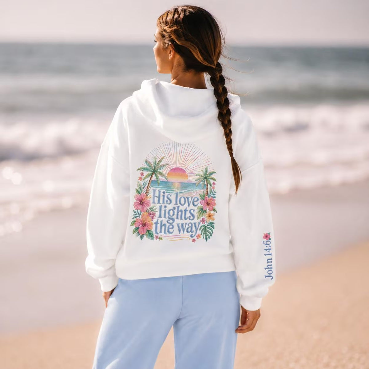 His Love Lights the Way Hoodie