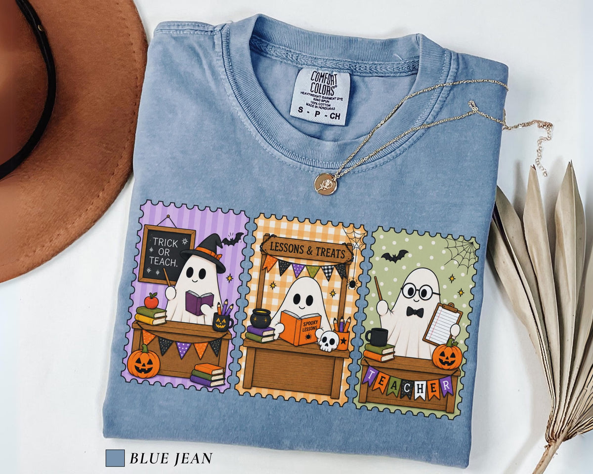 Funny Halloween Teacher Comfort color T-Shirt