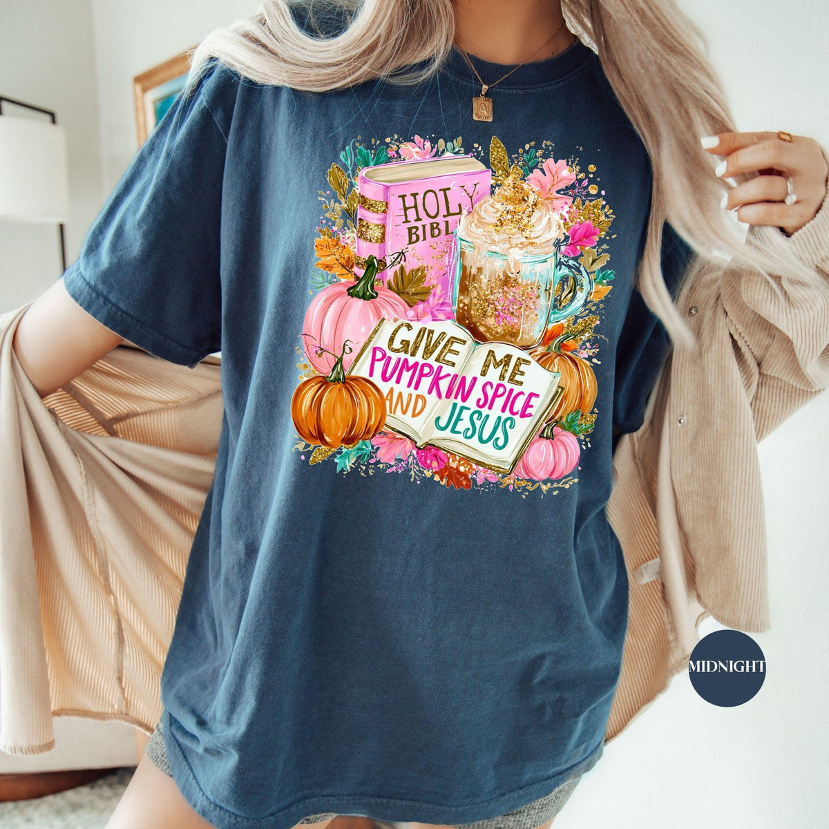Give Me Pumpkin Spice And Jesus Shirt