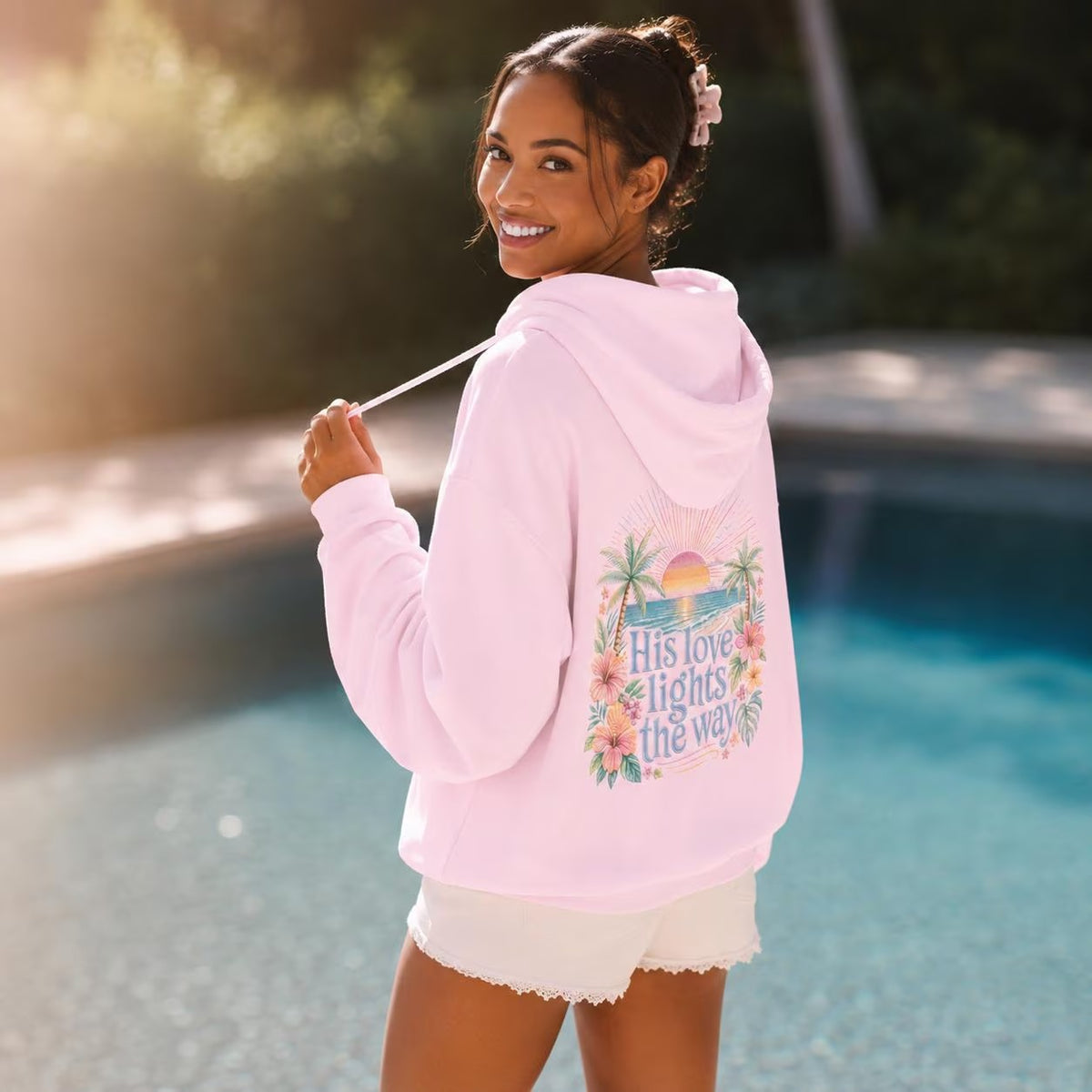 His Love Lights the Way Hoodie