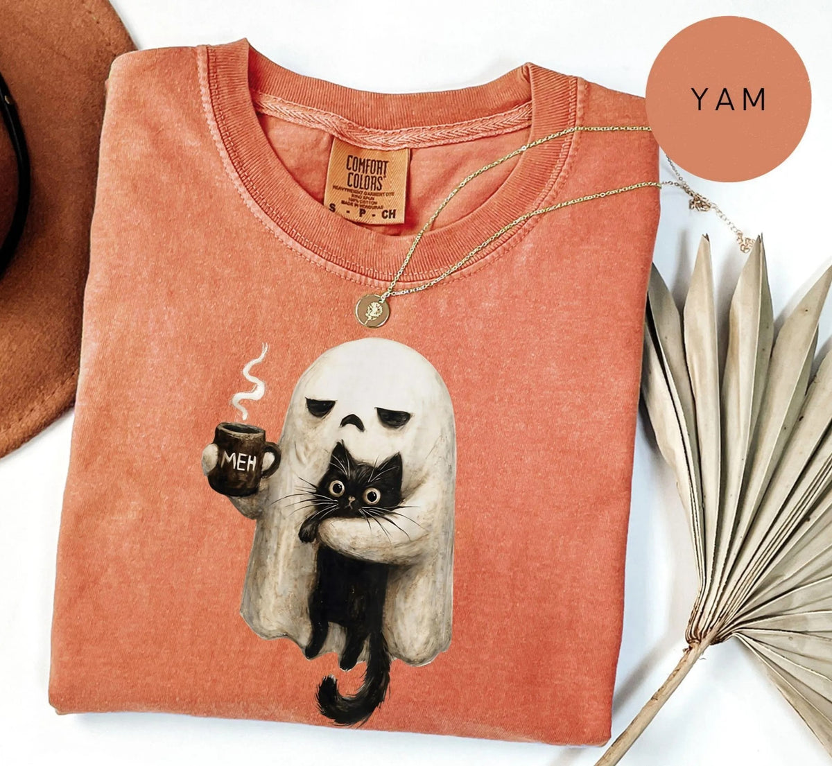 Spooky Black Cat Funny Halloween Shirt