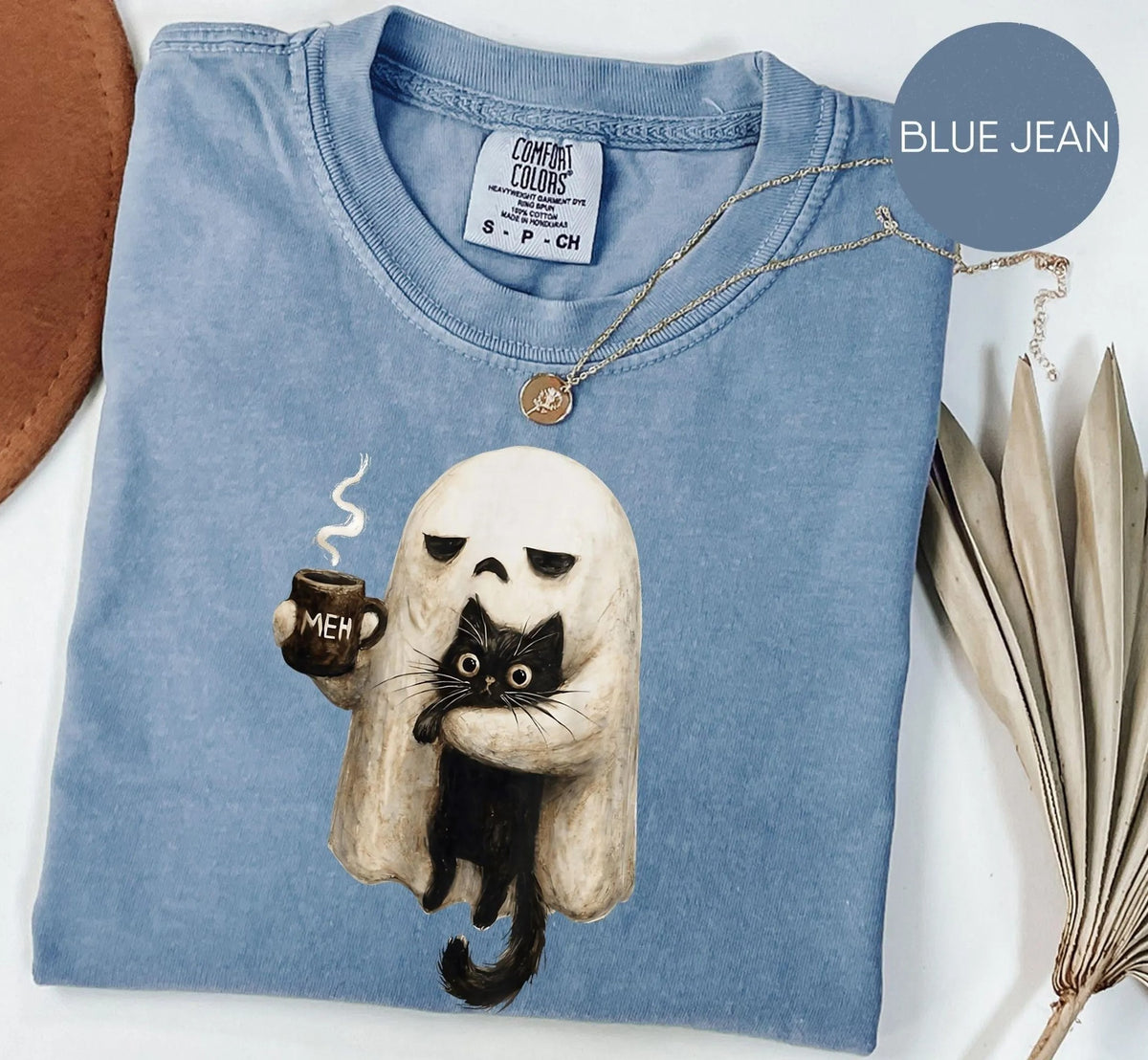 Spooky Black Cat Funny Halloween Shirt