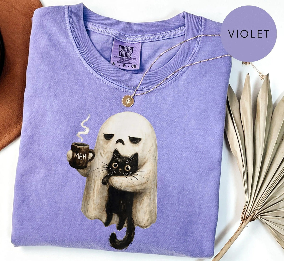 Spooky Black Cat Funny Halloween Shirt
