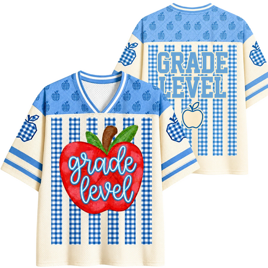 Striped Teacher Apple Mesh Jersey