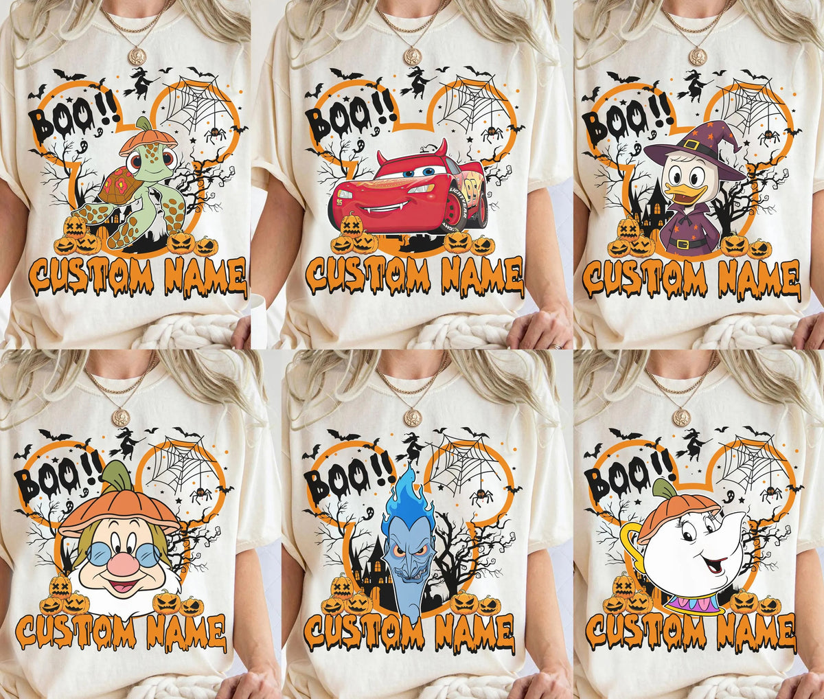 Customized Disney All Characters Halloween Shirt
