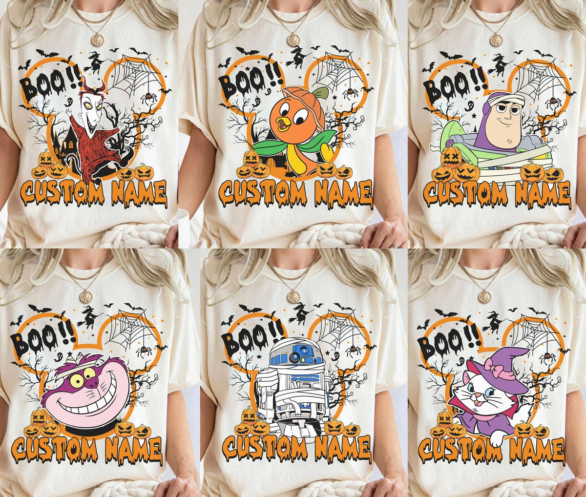 Customized Disney All Characters Halloween Shirt