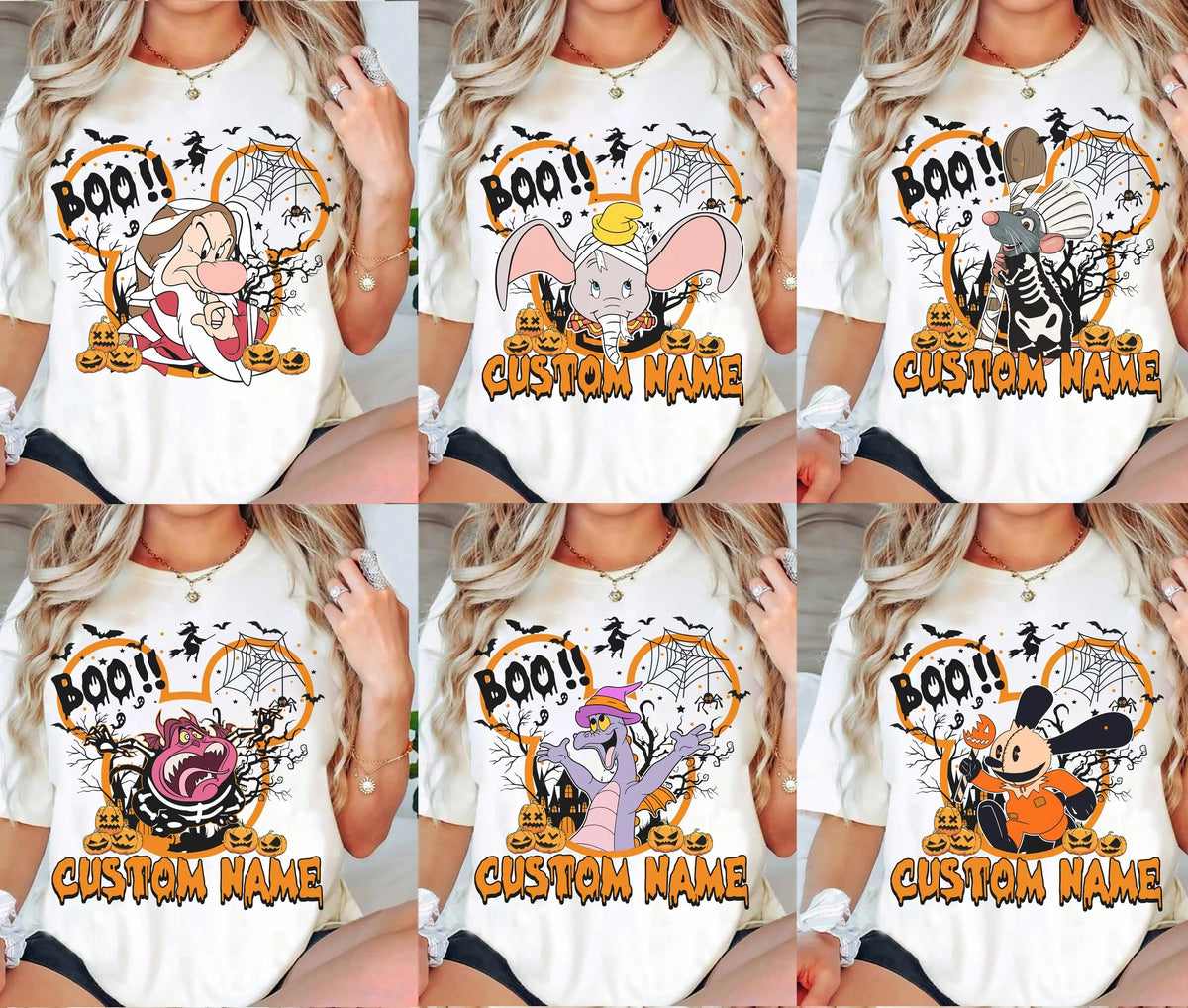 Customized Disney All Characters Halloween Shirt