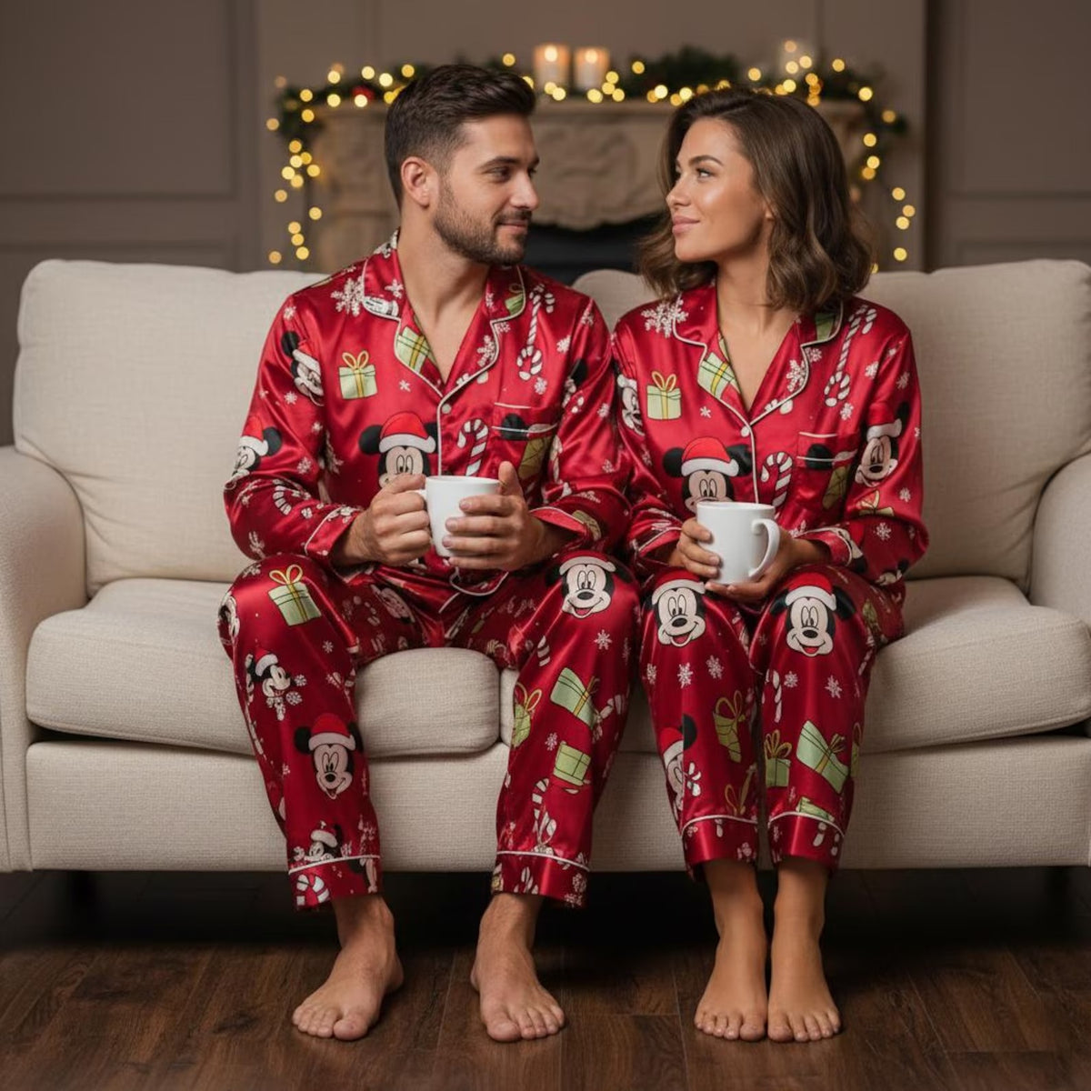 Mickey Minnie Christmas Pajama Sets