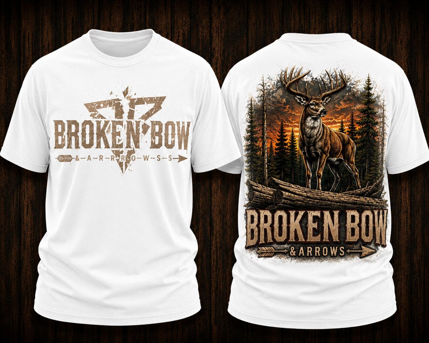 Sunset Buck Hunting Outdoor Cotton Shirt TH3000