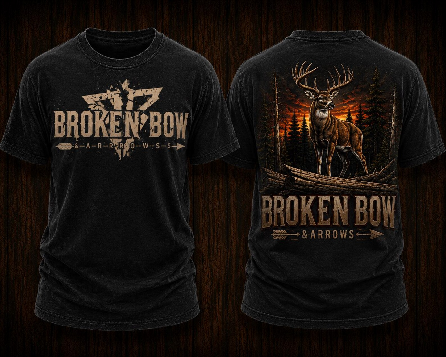 Sunset Buck Hunting Outdoor Cotton Shirt TH3000