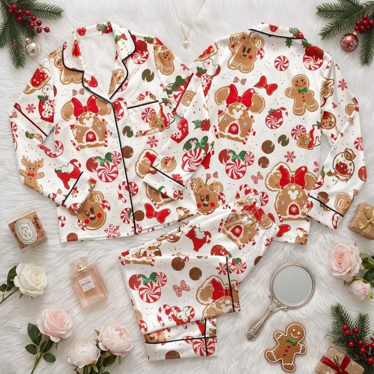Mickey Minnie Gingerbread Pajamas