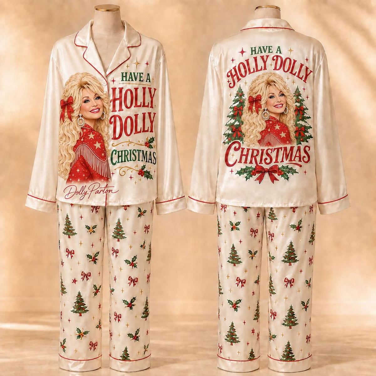Have a Holly Dolly Red Pajama Set