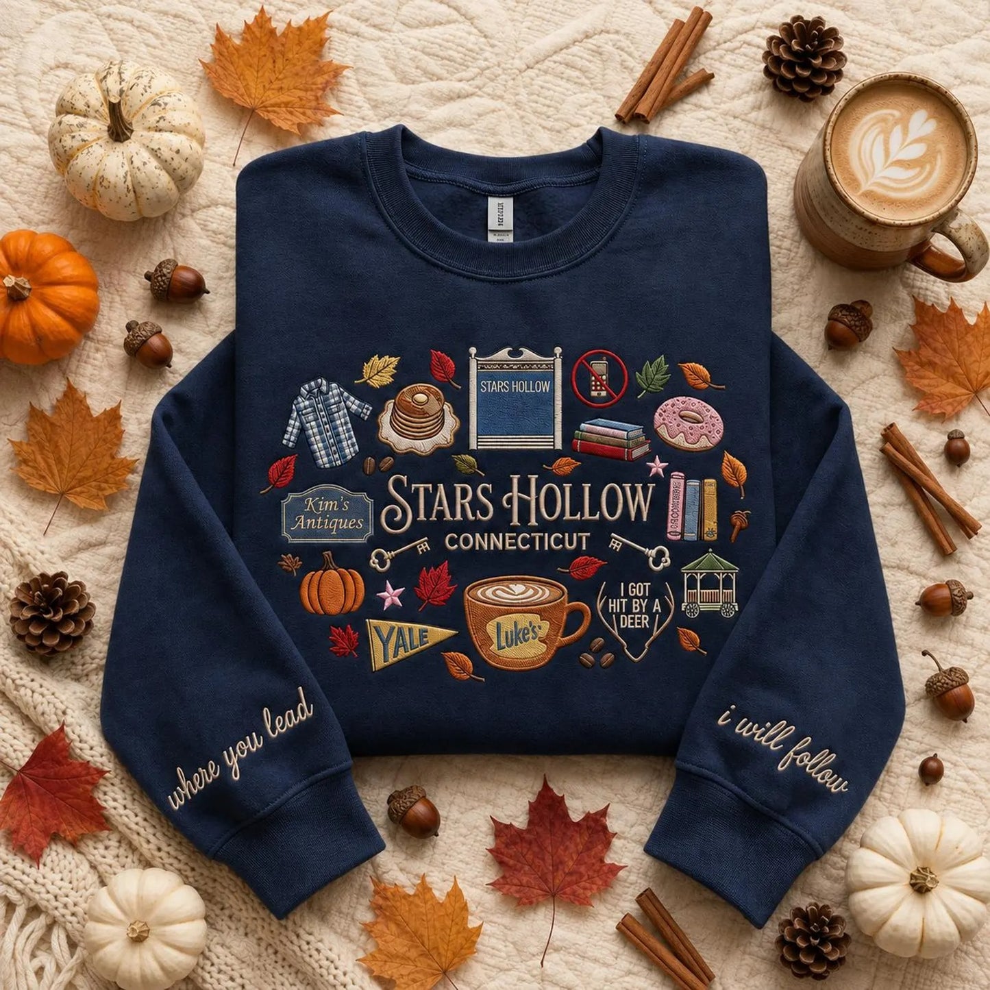 Connecticut Embroidered Sweatshirt