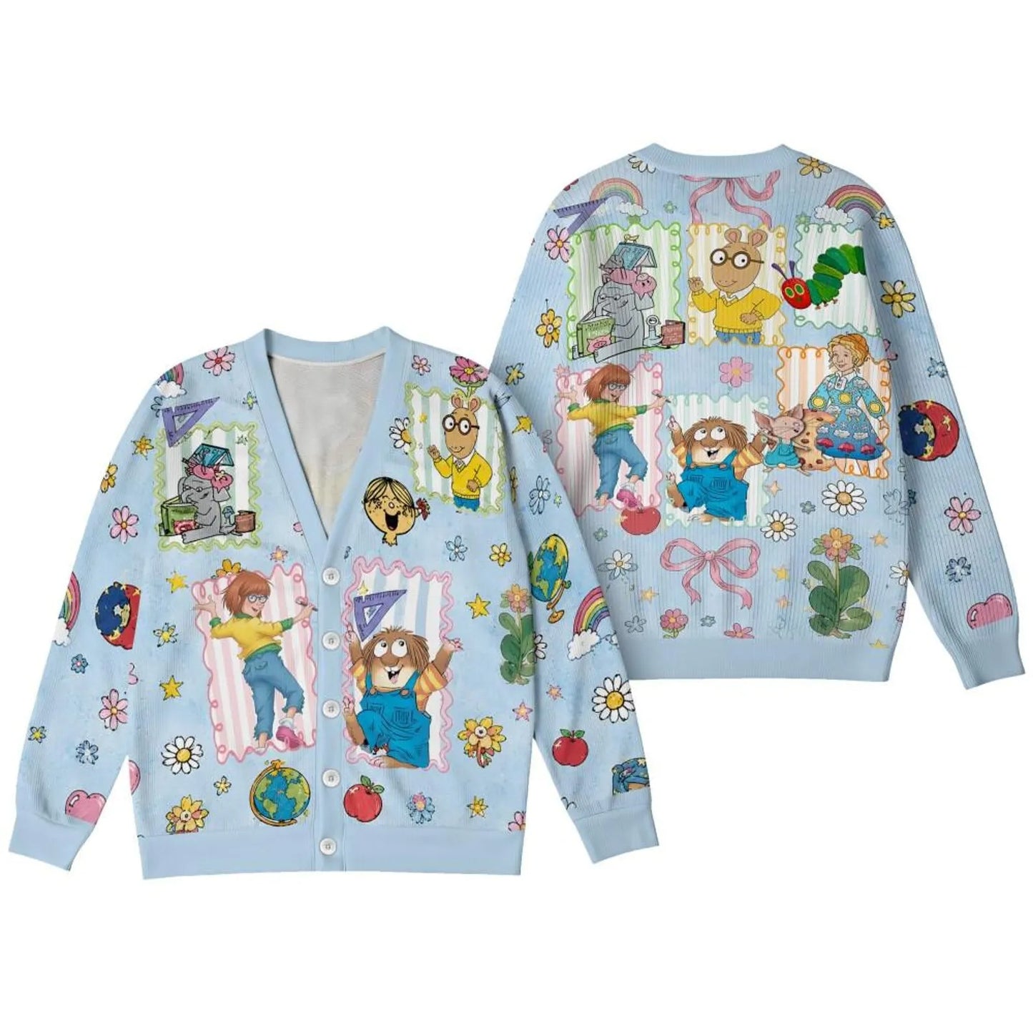 Personalized Teacher Cardigan Sweater- Children's Book Character