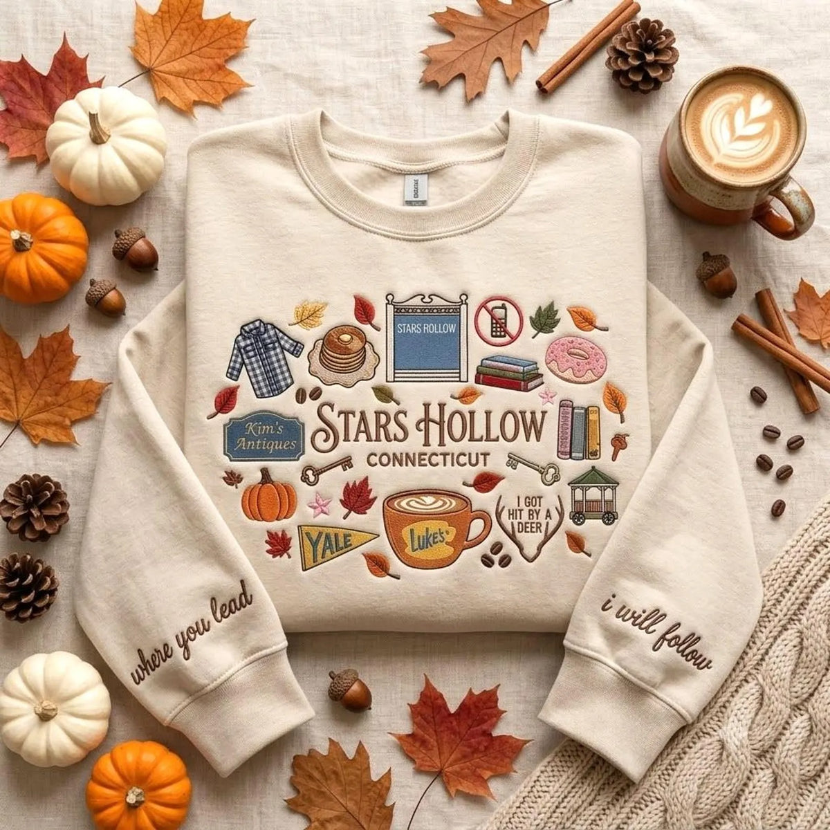 Connecticut Embroidered Sweatshirt