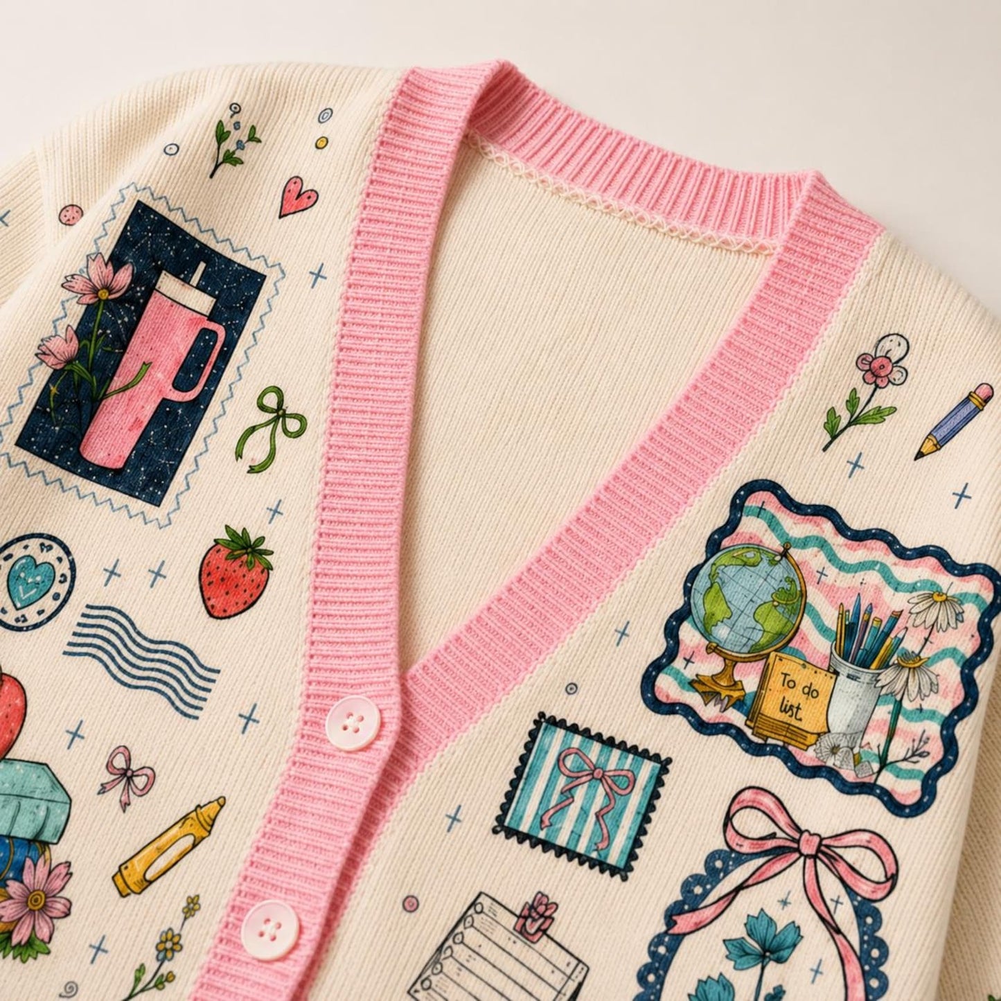 Personalized Teacher Cardigan Sweater