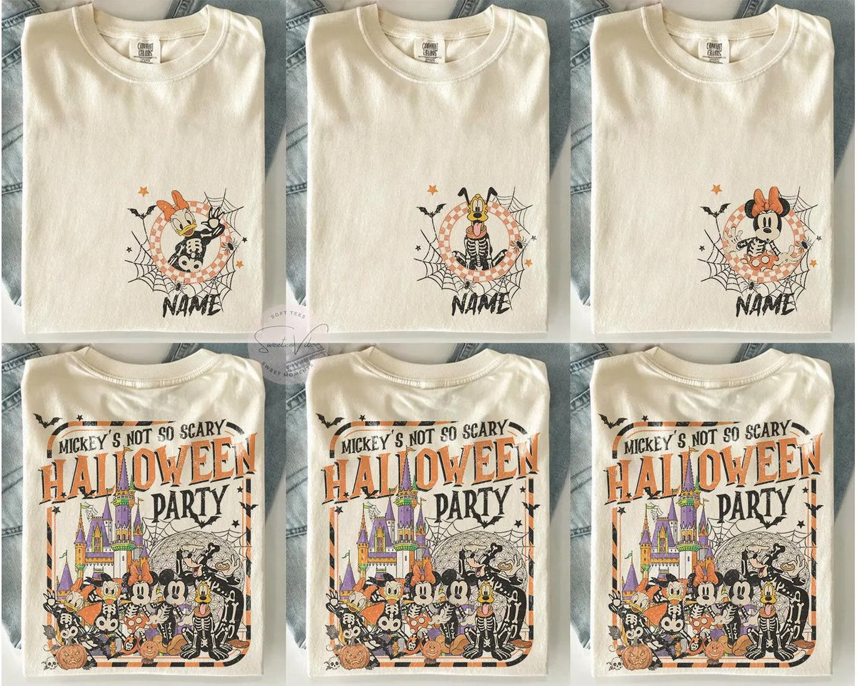 Custom Character Disney Halloween Party Shirt