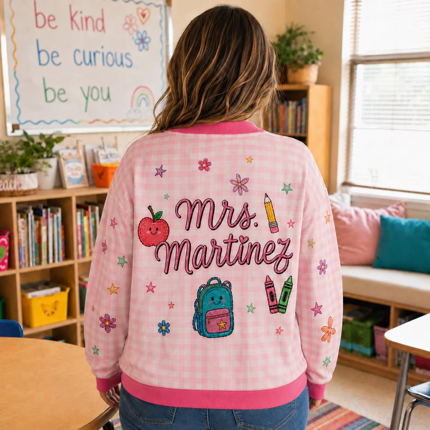 Personalized Teacher Cardigan Sweater-It's a Good Day for Learning