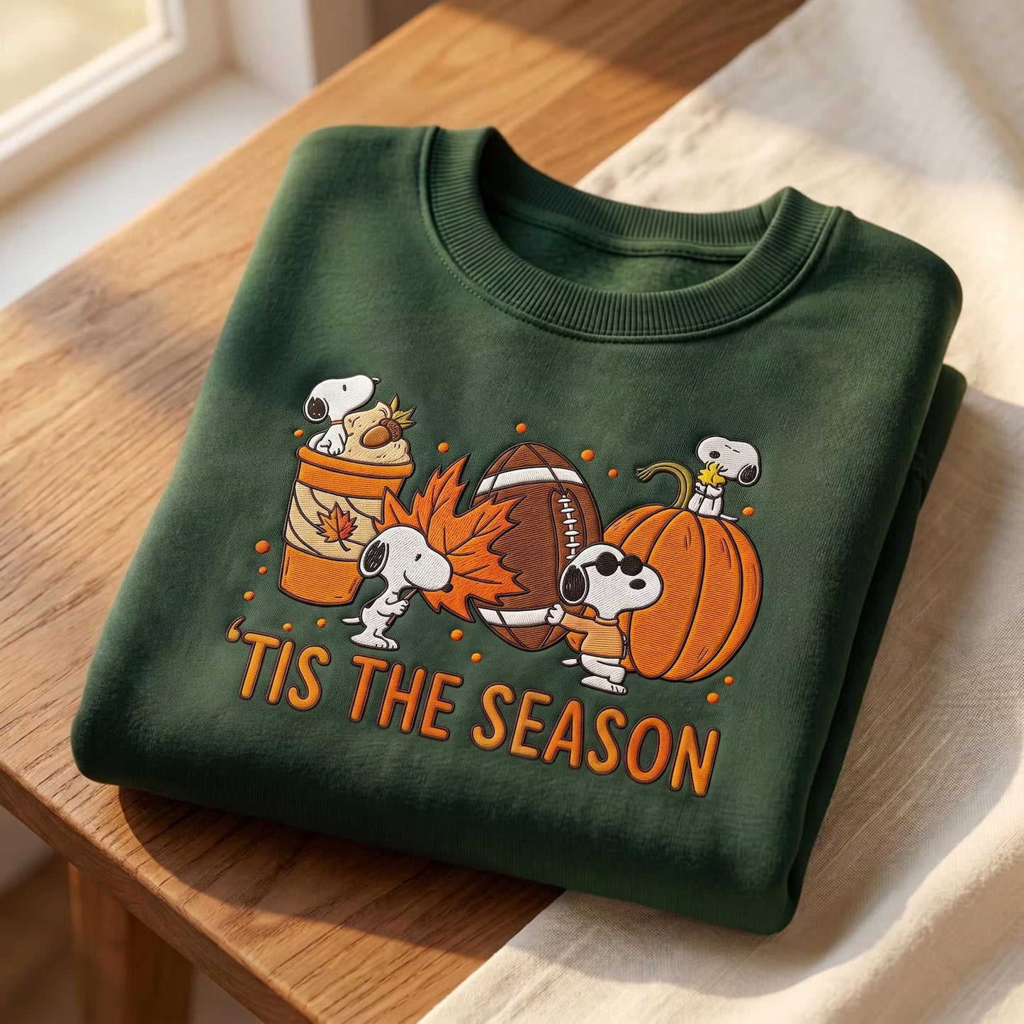 Tis The Season Dog Embroidered Sweatshirt