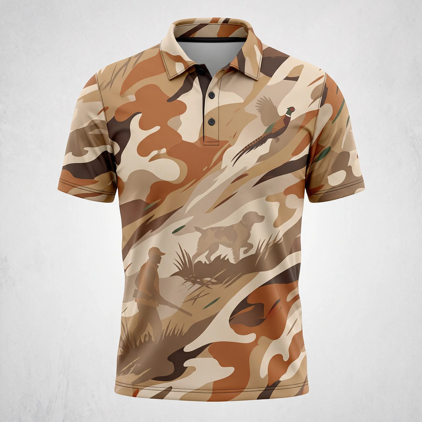 Upland Pheasant Hunting Polo Shirt TH3022