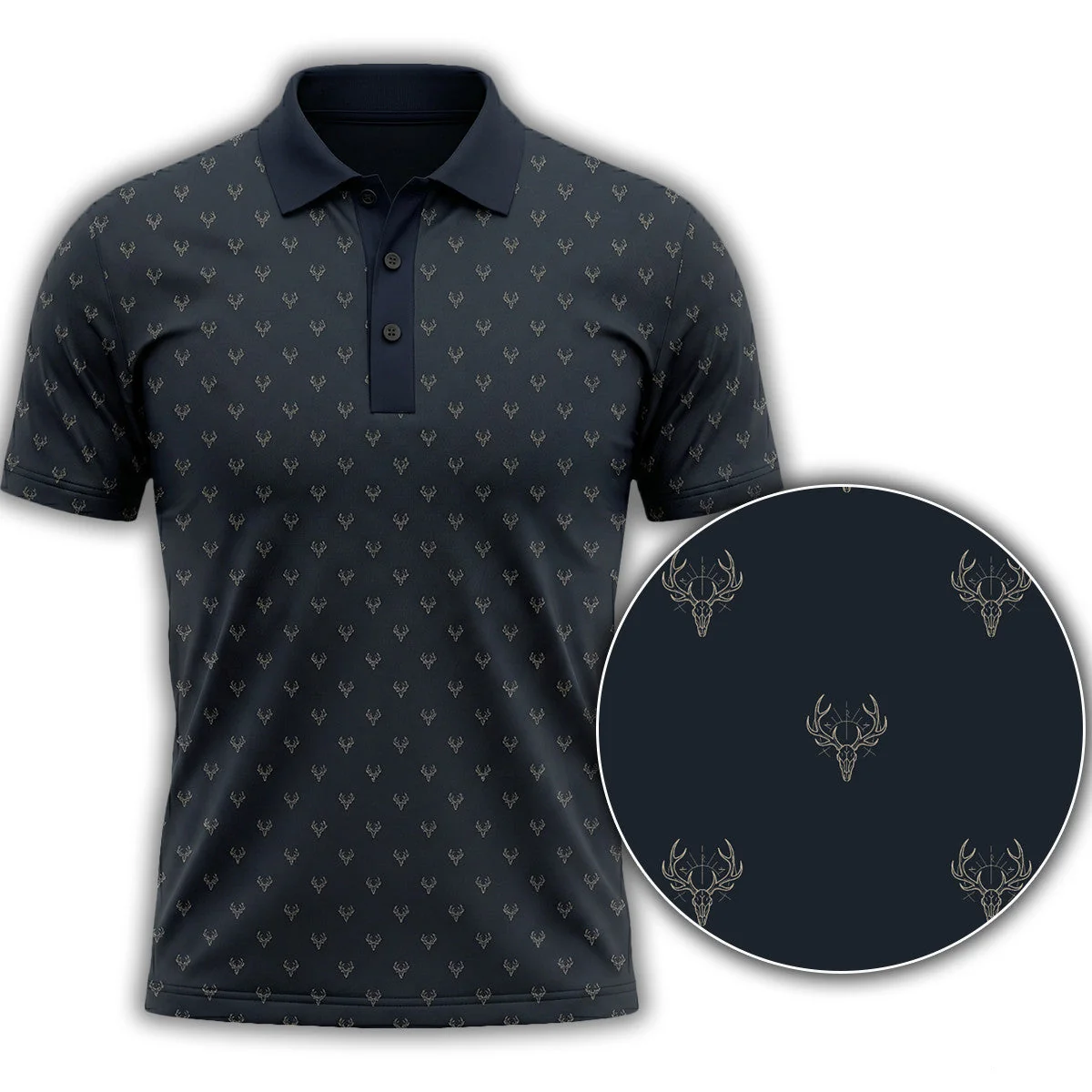 Deer Hunting Polo Shirt TH3026