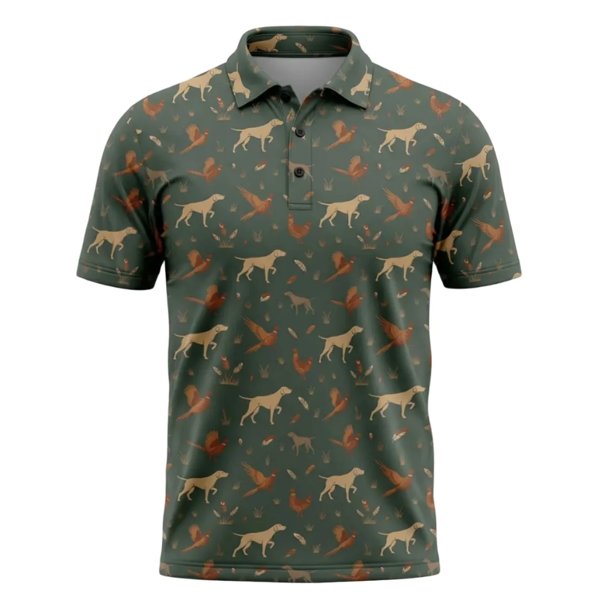 Hunting Dog & Pheasant Polo Shirt TH3043