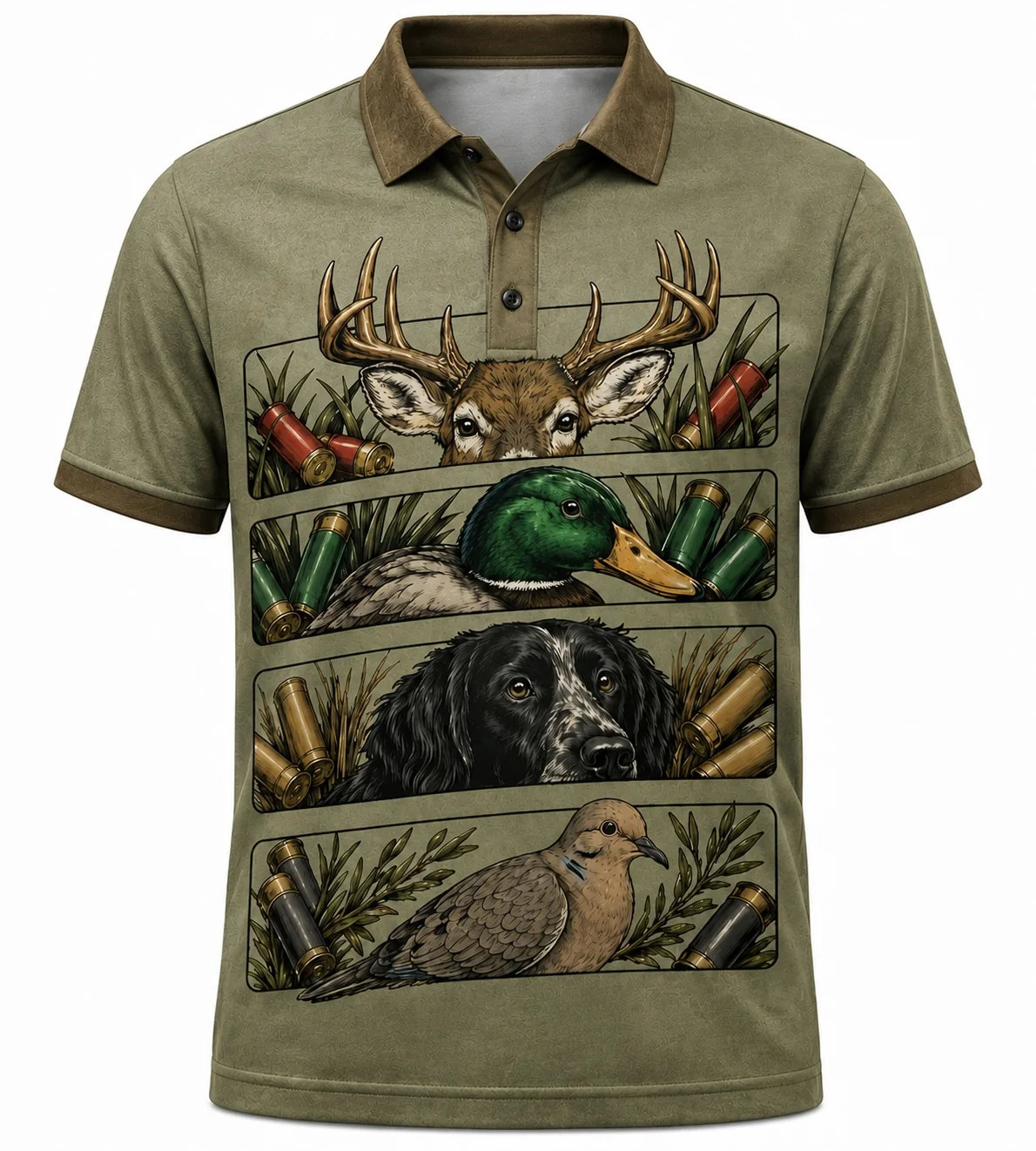 Duck Deer & Dove Hunting Polo Shirt TH302