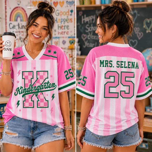 Personalized Grade Level Team Teacher Mesh Jersey