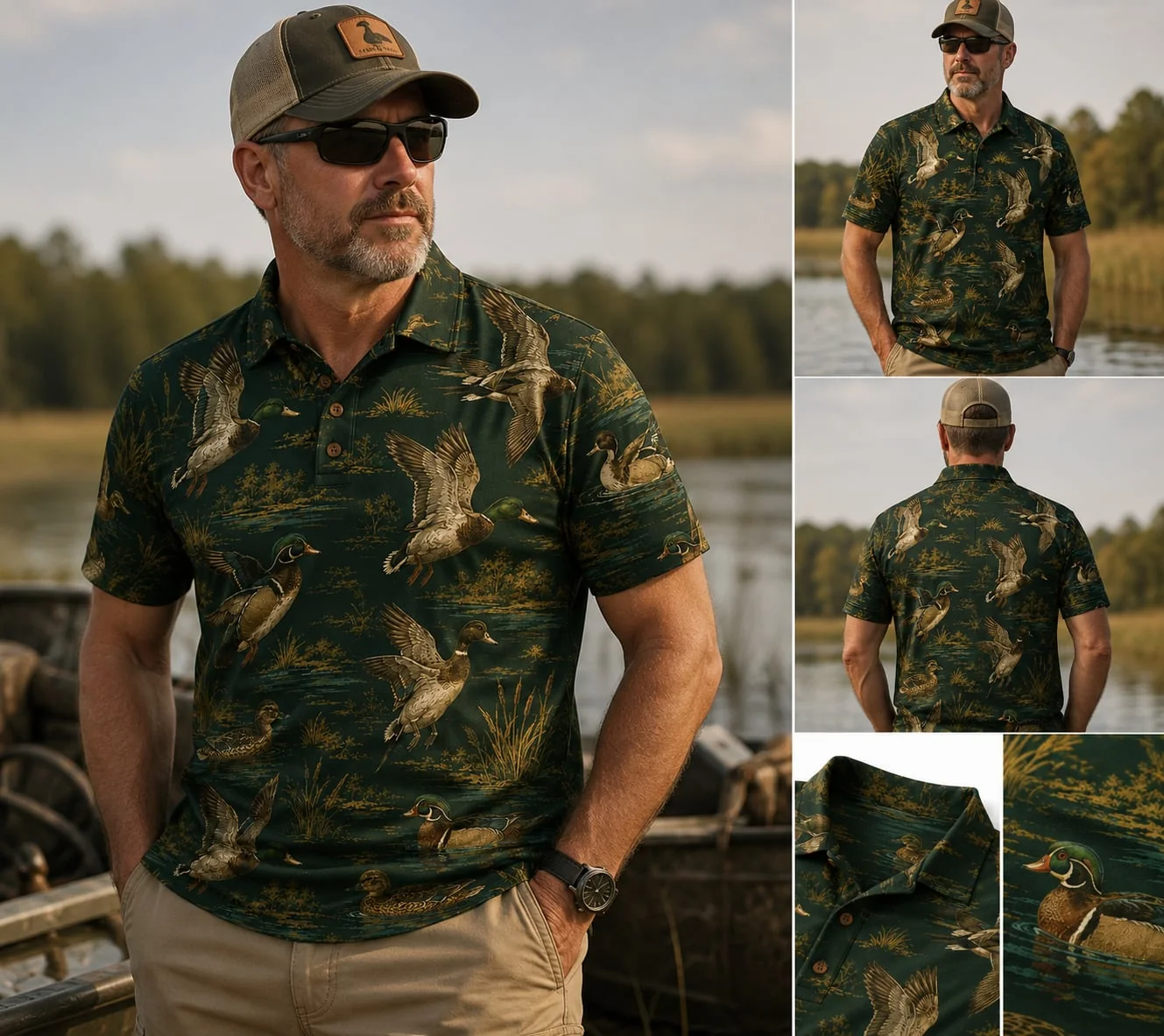 Duck Hunting Polo Shirt TH307