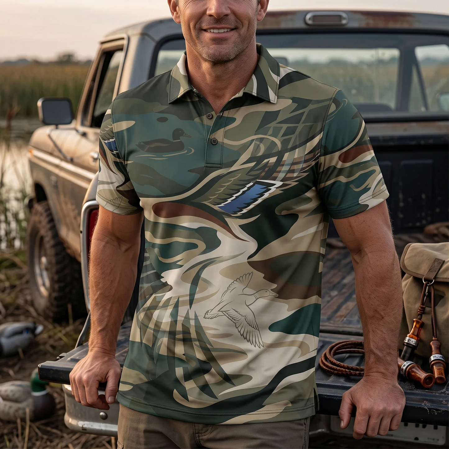 Duck Hunting Polo Shirt TH305