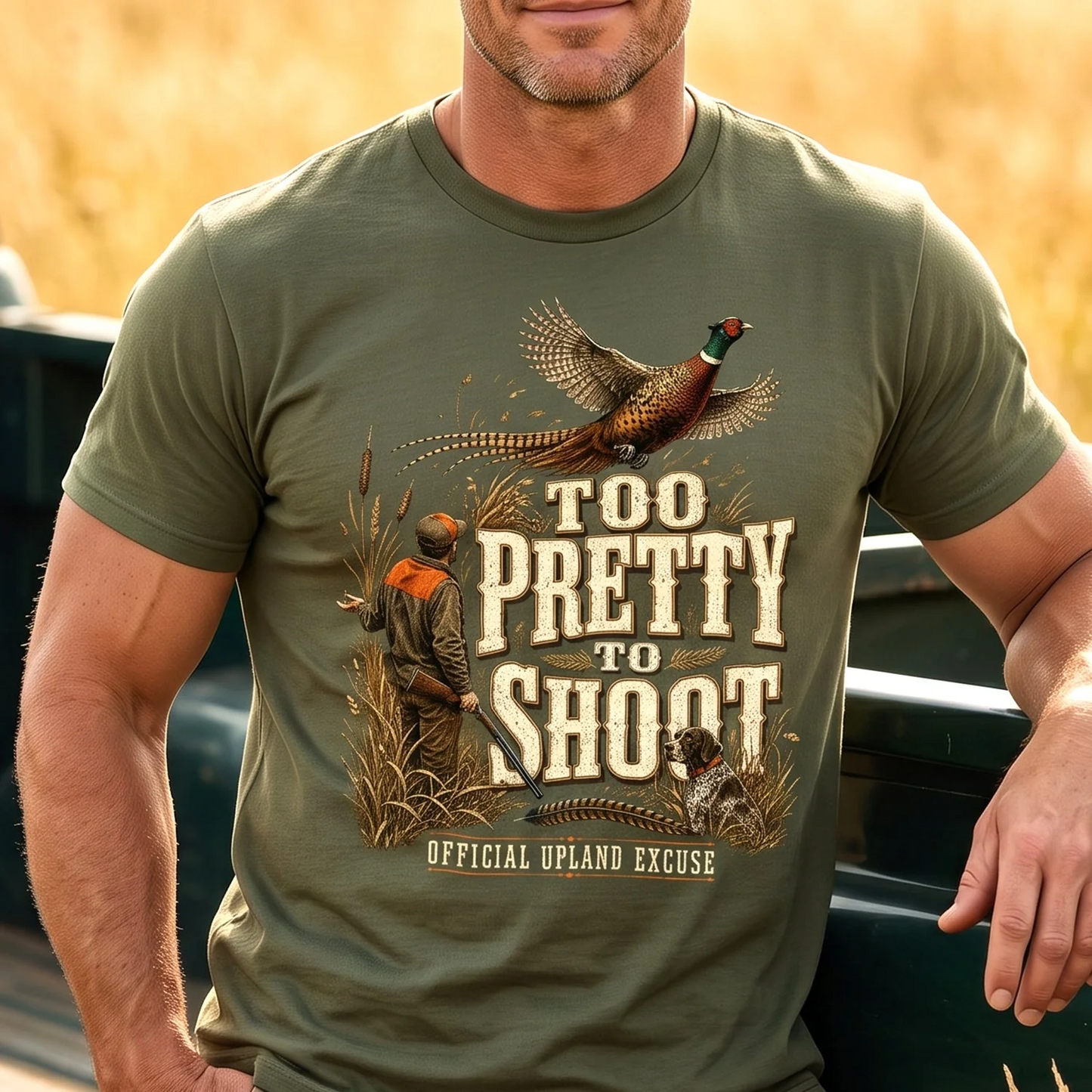 Upplant Pheasant Hunting Outdoor Cotton Shirt TH3027